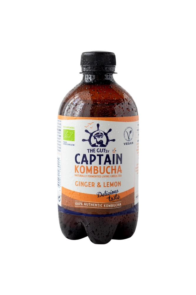 GUTsy Captain Kombucha Gengibre e Limão 12x400ml