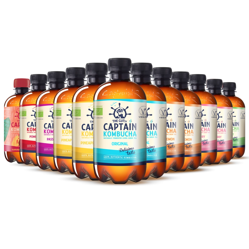 GUTsy Captain Kombucha - Pack Multi-Sabor 400mL