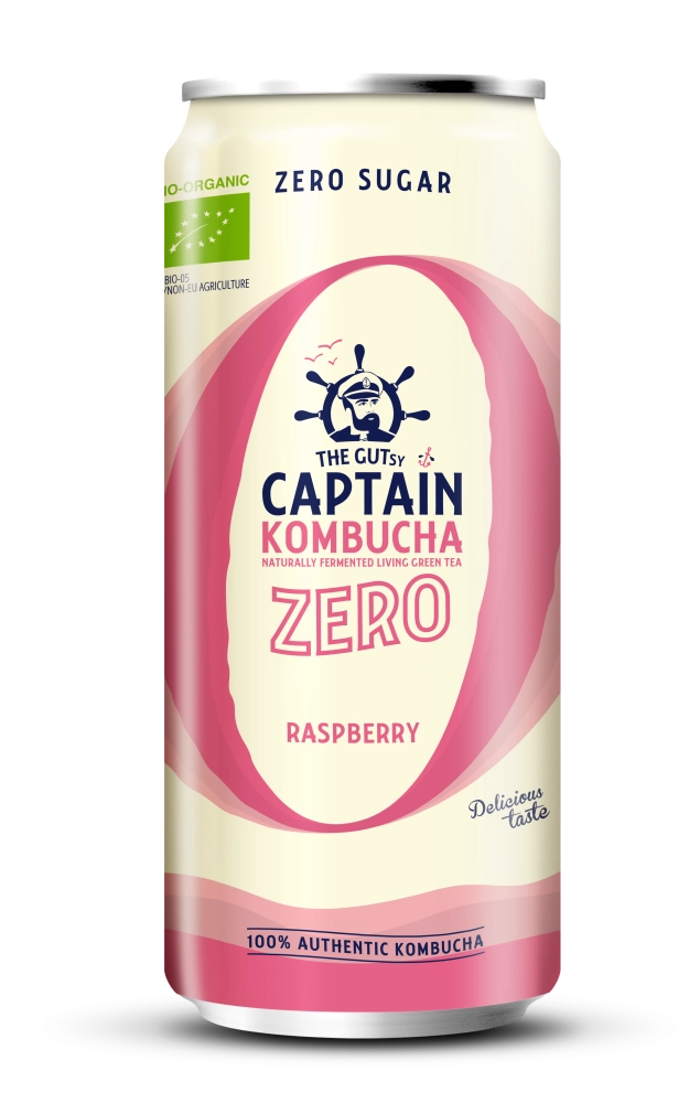 GUTsy Captain Kombucha Zero - Framboesa 20x250mL